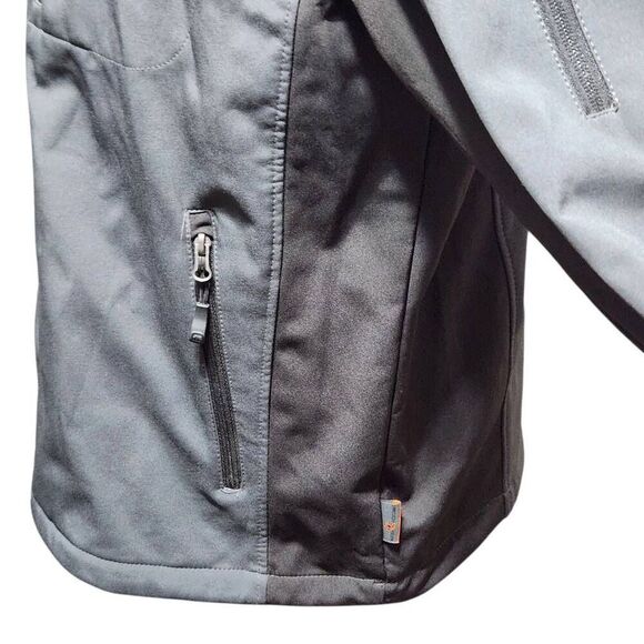Free Country water resistant jacket gray black zip pockets Large - Picture 5 of 12